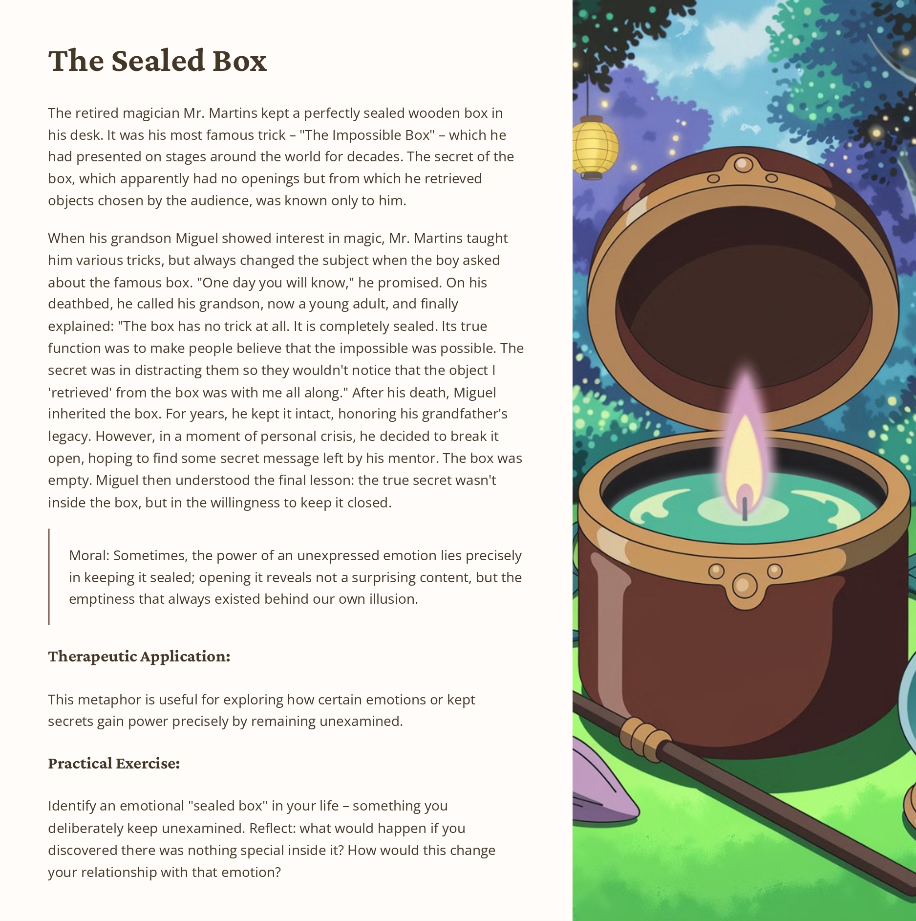 100 Therapeutic Metaphors - Sadness and Loss - Volume 3_page-0051